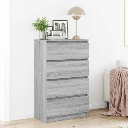 vidaXL szürke sonoma színű szerelt fa tálalószekrény 60 x 35 x 98,5 cm