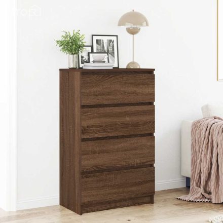 vidaXL barna tölgyszínű szerelt fa tálalószekrény 60 x 35 x 98,5 cm