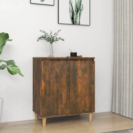 vidaXL füstös tölgy színű szerelt fa tálalószekrény 60 x 35 x 70 cm