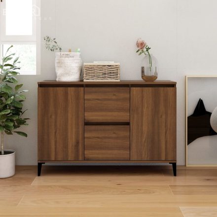vidaXL barna tölgy színű szerelt fa tálalószekrény 102 x 35 x 70 cm