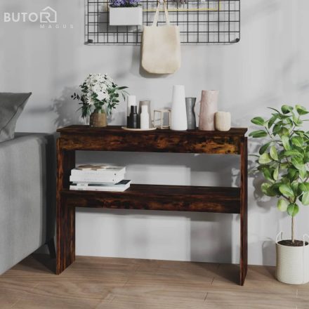 vidaXL füstös tölgy színű szerelt fa tálalóasztal 102 x 30 x 80 cm