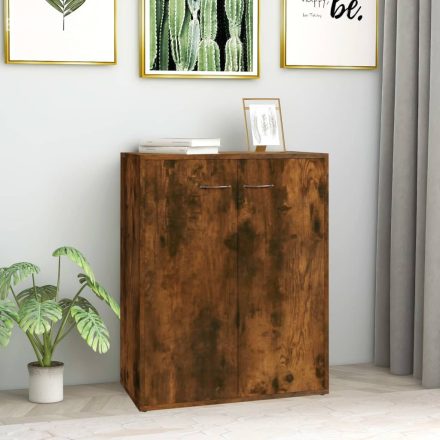 vidaXL füstös tölgy színű szerelt fa tálalószekrény 60 x 30 x 75 cm