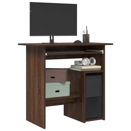 vidaXL barna tölgy színű szerelt fa íróasztal 80 x 45 x 74 cm