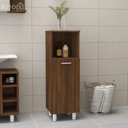 vidaXL barna tölgy színű szerelt fa fürdőszobaszekrény 30x30x95 cm