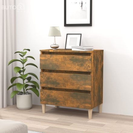 vidaXL füstös tölgy színű szerelt fa tálalószekrény 60 x 35 x 69 cm