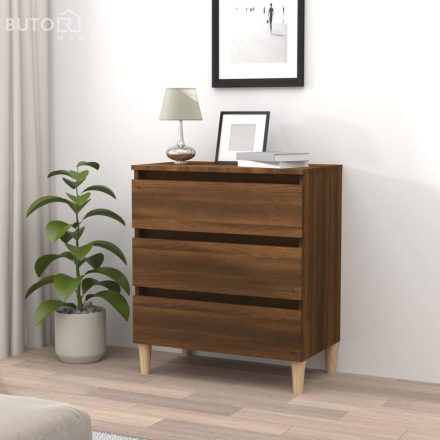vidaXL barna tölgyszínű szerelt fa tálalószekrény 60 x 35 x 69 cm