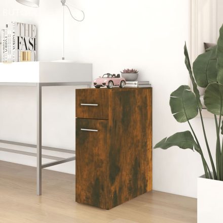 vidaXL füstös tölgy színű szerelt fa patikaszekrény 20 x 45,5 x 60 cm
