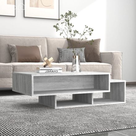 vidaXL szürke sonoma színű szerelt fa dohányzóasztal 105x55x32 cm