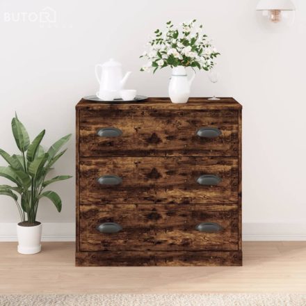 vidaXL sonoma tölgy színű szerelt fa tálalószekrény 70x35,5x67,5 cm