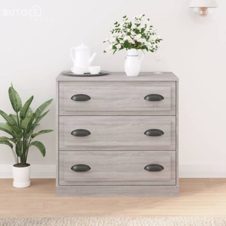 vidaXL szürke sonoma színű szerelt fa tálalószekrény 70x35,5x67,5 cm