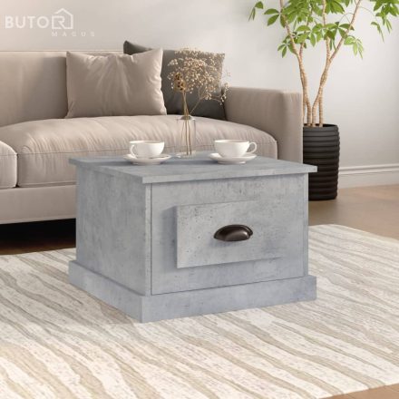 vidaXL betonszürke szerelt fa dohányzóasztal 50 x 50 x 35 cm