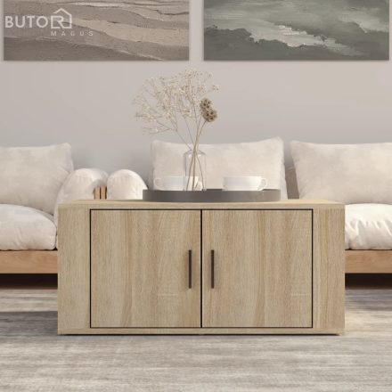 vidaXL sonoma tölgy színű szerelt fa dohányzóasztal 80 x 50 x 36 cm
