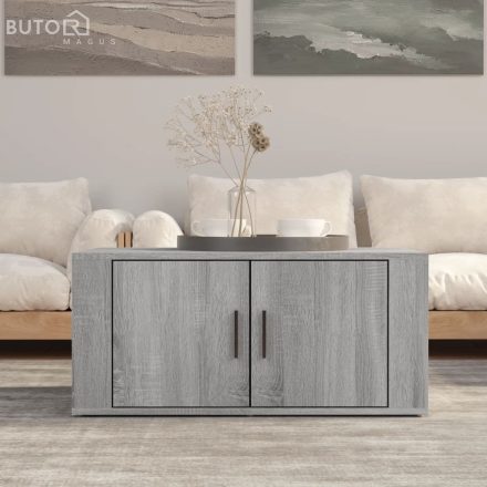 vidaXL szürke sonoma színű szerelt fa dohányzóasztal 80 x 50 x 36 cm