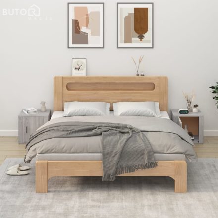 vidaXL 2 db szürke sonoma színű éjjeliszekrény 50x39x47 cm