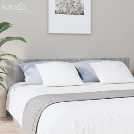vidaXL szürke sonoma színű szerelt fa ágyfejtámla 200x1,5x80 cm
