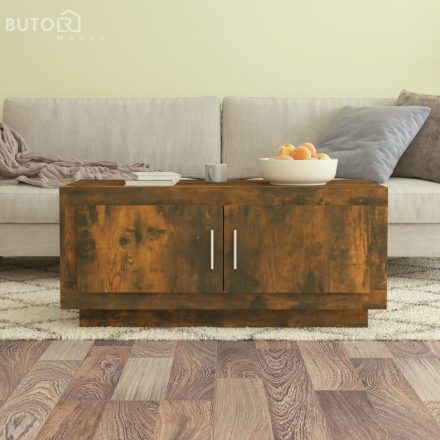 vidaXL füstös tölgy színű szerelt fa dohányzóasztal 102 x 50 x 45 cm