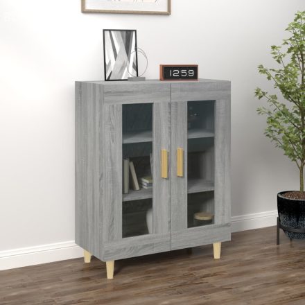 vidaXL szürke sonoma színű szerelt fa tálalószekrény 69,5 x 34 x 90 cm
