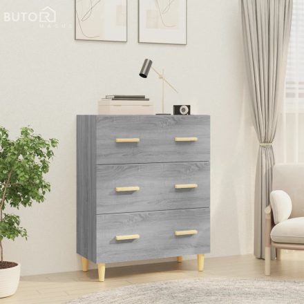 vidaXL szürke sonoma színű szerelt fa tálalószekrény 70 x 34 x 90 cm