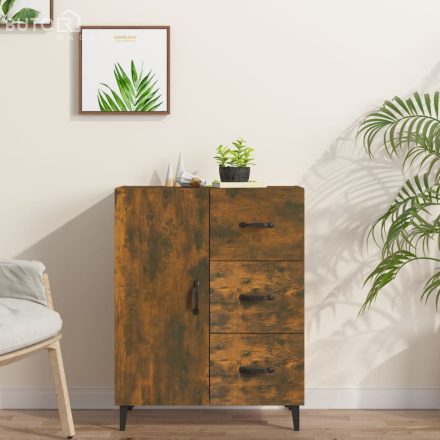 vidaXL füstös tölgy színű szerelt fa tálalószekrény 69,5 x 34 x 90 cm