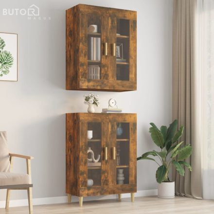 vidaXL füstös tölgy színű függő faliszekrény 69,5 x 34 x 90 cm