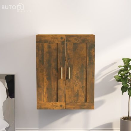 vidaXL füstös tölgy színű szerelt fa faliszekrény 69,5 x 32,5 x 90 cm