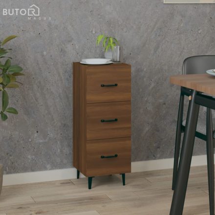 vidaXL barna tölgy színű szerelt fa tálalószekrény 34,5 x 34 x 90 cm