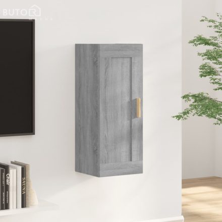 vidaXL szürke sonoma színű szerelt fa faliszekrény 35 x 34 x 90 cm