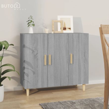 vidaXL szürke sonoma színű szerelt fa tálalószekrény 90 x 34 x 80 cm
