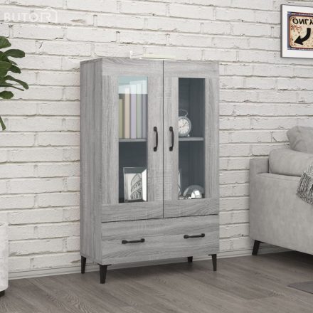 vidaXL szürke sonoma színű szerelt fa magasszekrény 70 x 31 x 115 cm
