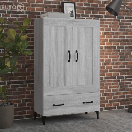 vidaXL szürke sonoma színű szerelt fa magasszekrény 70 x 31 x 115 cm