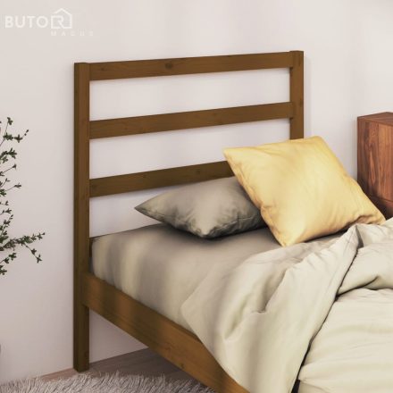 vidaXL mézbarna tömör fenyőfa ágy fejtámla 81 x 4 x 100 cm