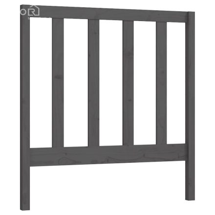 vidaXL szürke tömör fenyőfa ágyfejtámla 81 x 4 x 100 cm