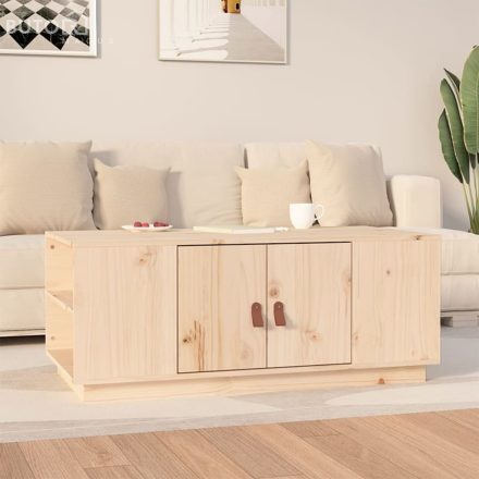 vidaXL tömör fenyőfa dohányzóasztal 100 x 50 x 41 cm