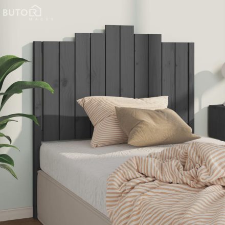 vidaXL szürke tömör fenyőfa ágyfejtámla 106x4x110 cm