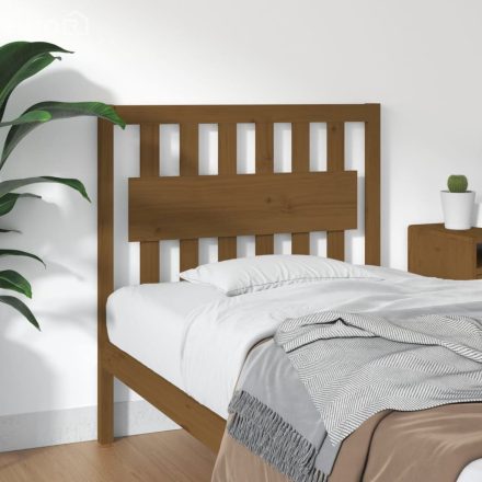 vidaXL mézbarna tömör fenyőfa ágyfejtámla 95,5x4x100 cm