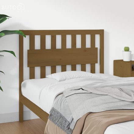 vidaXL mézbarna tömör fenyőfa ágyfejtámla 105,5x4x100 cm