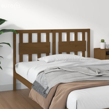 vidaXL mézbarna tömör fenyőfa ágyfejtámla 125,5x4x100 cm