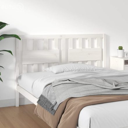 vidaXL fehér tömör fenyőfa ágyfejtámla 145,5 x 4 x 100 cm