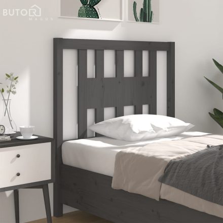 vidaXL szürke tömör fenyőfa fejtámla 106 x 4 x 100 cm