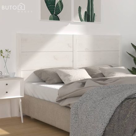 vidaXL fehér tömör fenyőfa fejtámla 141 x 4 x 100 cm