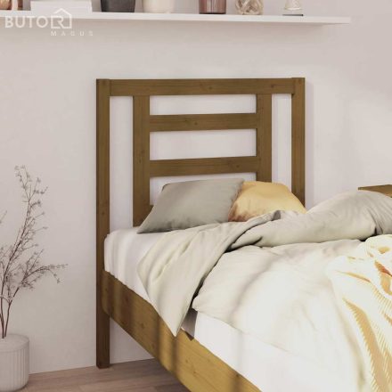 vidaXL mézbarna tömör fenyőfa ágy fejtámla 81 x 4 x 100 cm