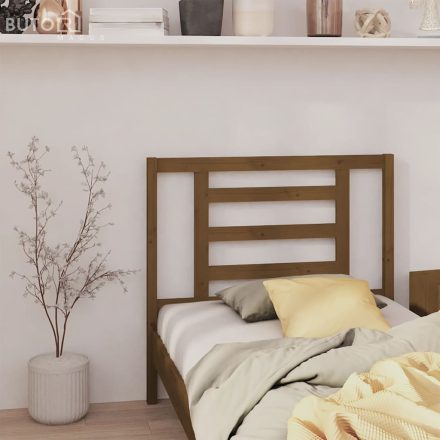 vidaXL mézbarna tömör fenyőfa ágyfejtámla 106 x 4 x 100 cm