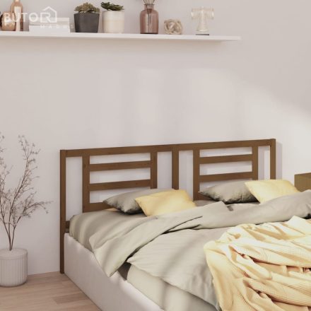 vidaXL mézbarna tömör fenyőfa ágyfejtámla 166 x 4 x 100 cm