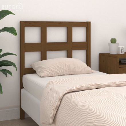 vidaXL mézbarna tömör fenyőfa ágyfejtámla 95,5x4x100 cm