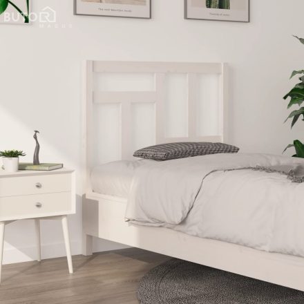 vidaXL fehér tömör fenyőfa ágyfejtámla 95,5 x 4 x 100 cm
