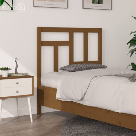 vidaXL mézbarna tömör fenyőfa ágyfejtámla 95,5x4x100 cm
