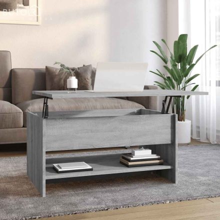 vidaXL szürke sonoma színű szerelt fa dohányzóasztal 80 x 50 x 40 cm