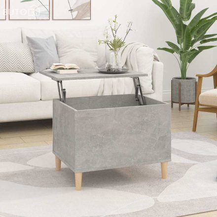 vidaXL betonszürke szerelt fa dohányzóasztal 60 x 44,5 x 45 cm