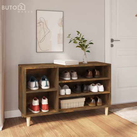 vidaXL füstös tölgy színű szerelt fa cipősszekrény 102 x 36 x 60 cm