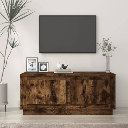 vidaXL füstös tölgy színű fatermék dohányzóasztal 102x50x44 cm